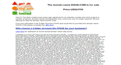 Desktop Screenshot of dghs.com