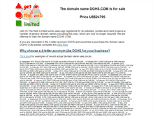 Tablet Screenshot of dghs.com