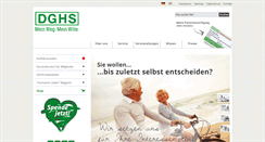 Desktop Screenshot of dghs.de