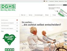 Tablet Screenshot of dghs.de